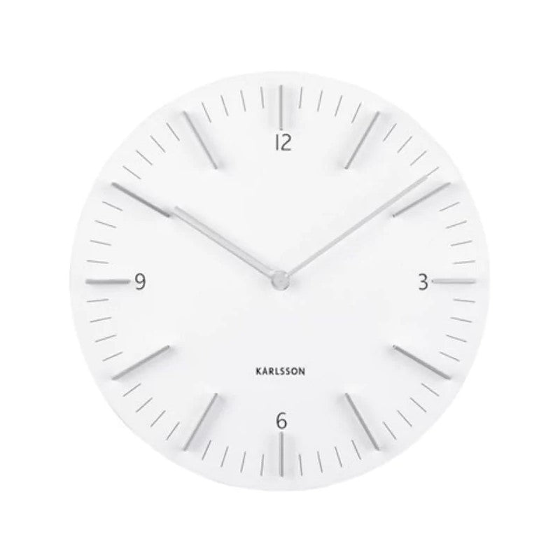Karlsson Detailed Clock White
