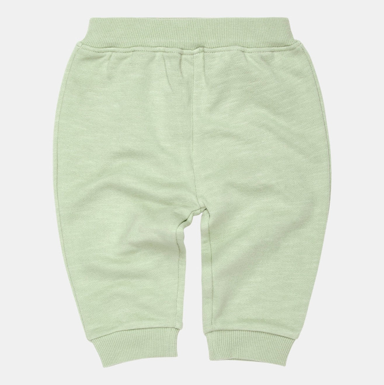 A pair of green Toshi Dreamtime Organic Sweater and Trackpants for babies.