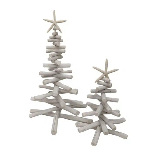 Shell Driftwood Tree 40cm White