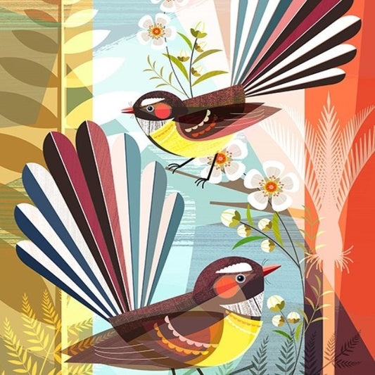 Ellen Giggenbach Fantail Friends Boxed Print