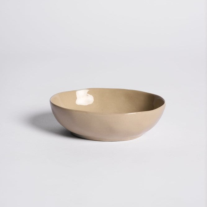 Beige ceramic bowl 