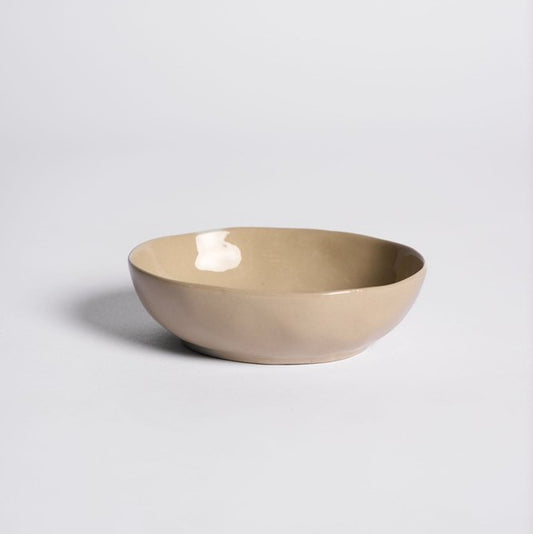 Beige ceramic bowl 