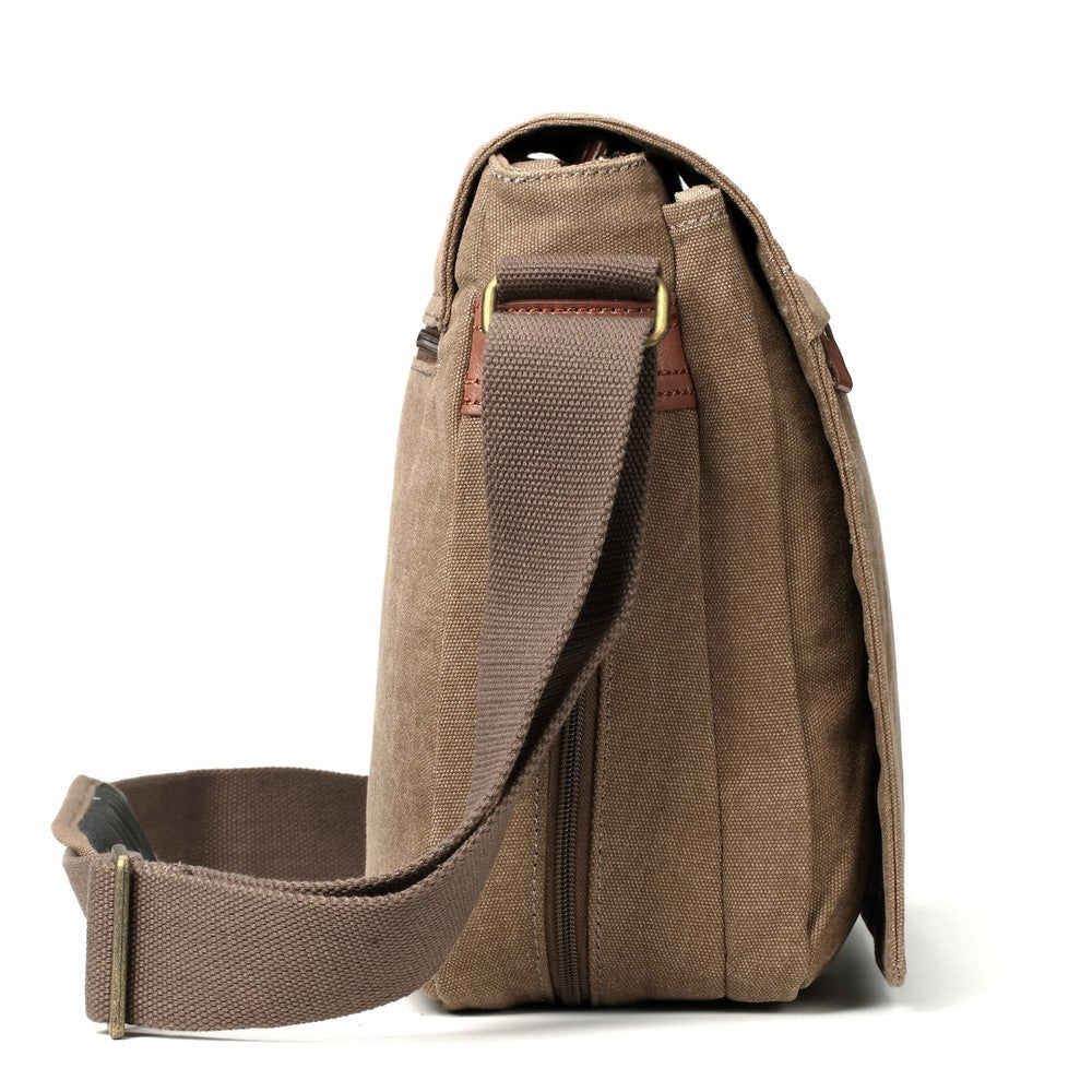 Troop Front Flap Messenger Bag - Brown