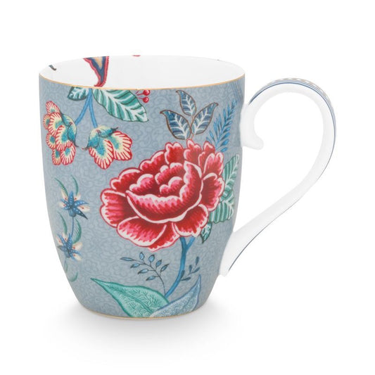 Pip Mug Flower Festival Lrge LBlue 350ml