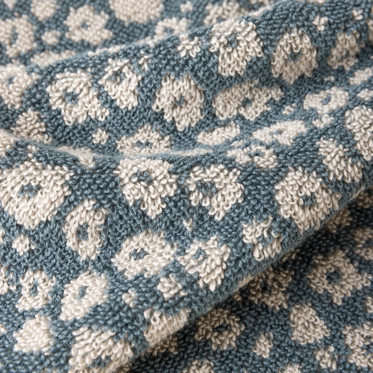 Close-up of textured fabric with a geometric pattern