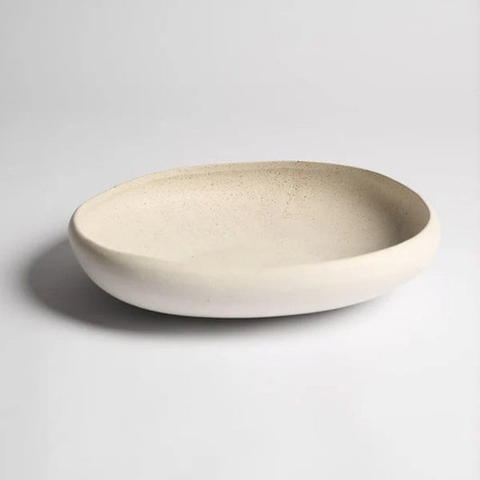 Beige ceramic bowl 
