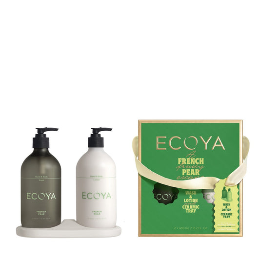 Two bottles of Ecoya french pear gift set