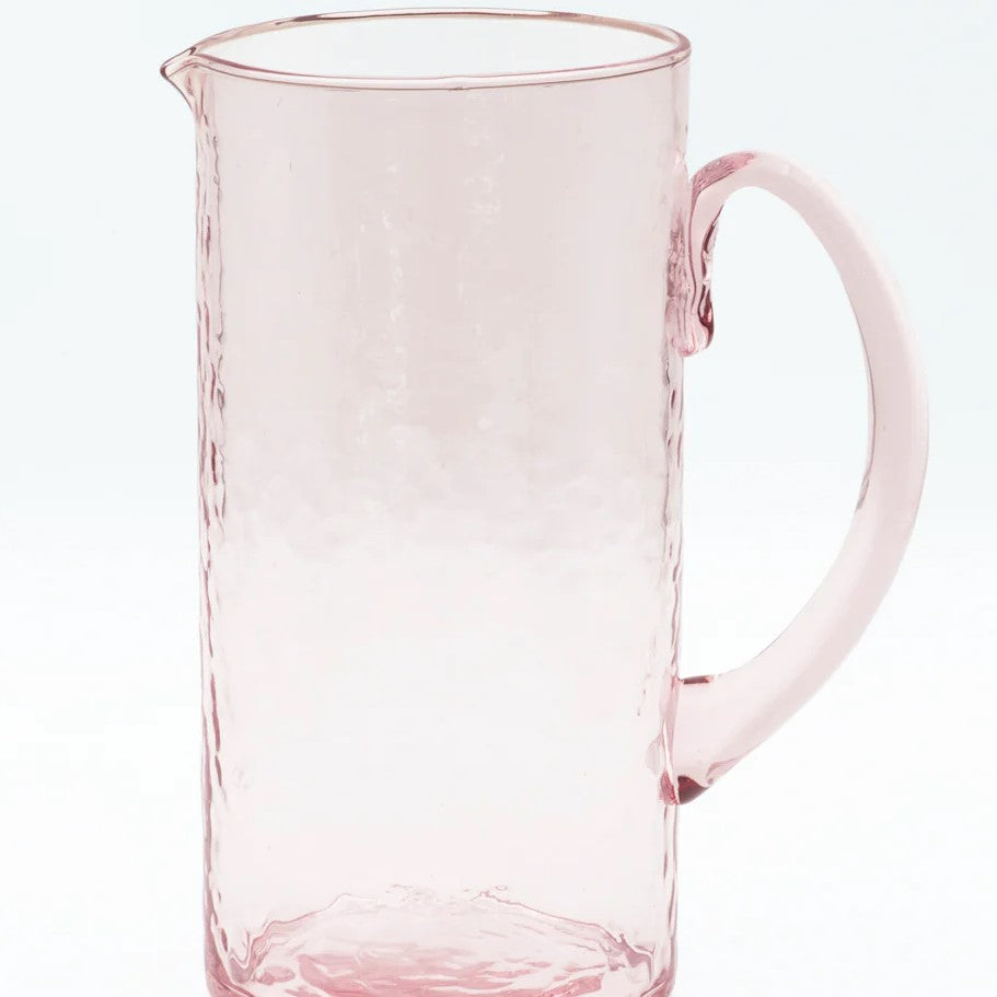 Large glass jug pink blusg 