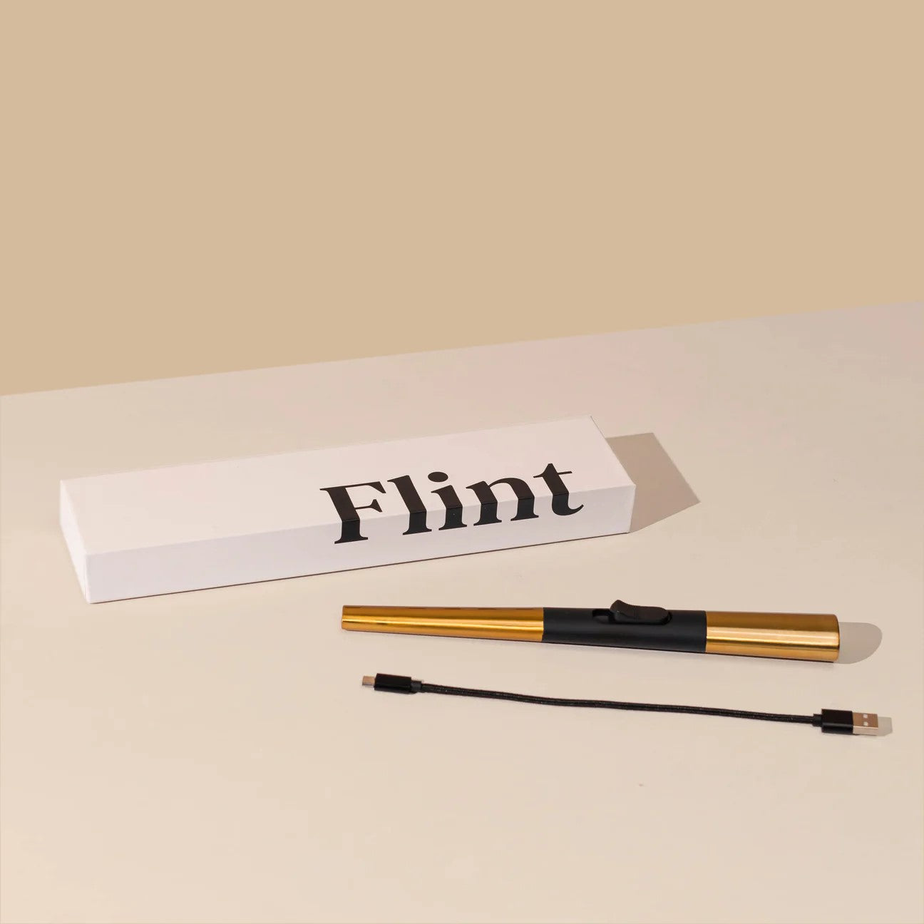 Flint Rechargeable Lighter Gold