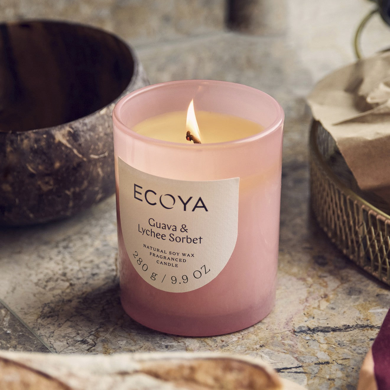 Ecoya Guava & Lychee Sorbet Metro Candle