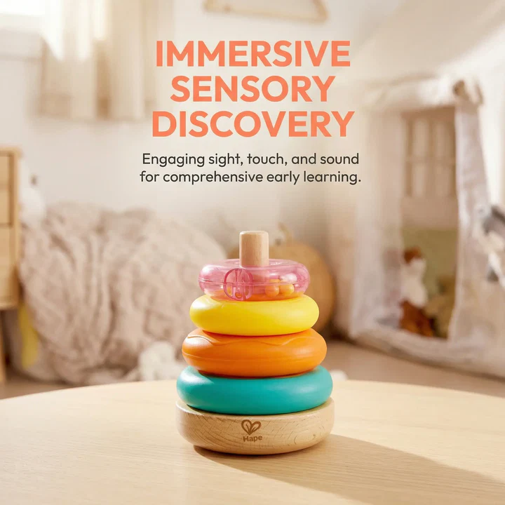 Hape Stacking Doughnut Toy