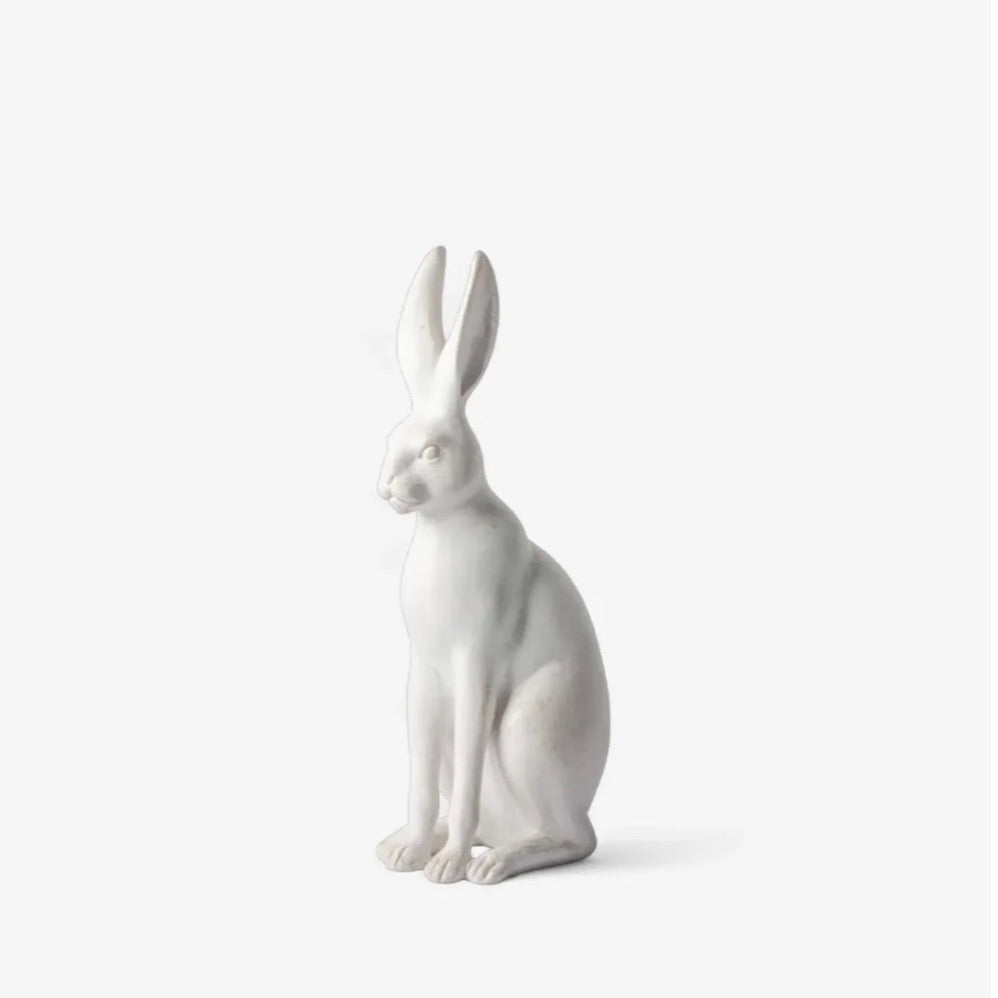 Small white rabbit deco 