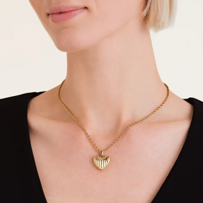 Rosefield Heart Pendant Necklace Gold