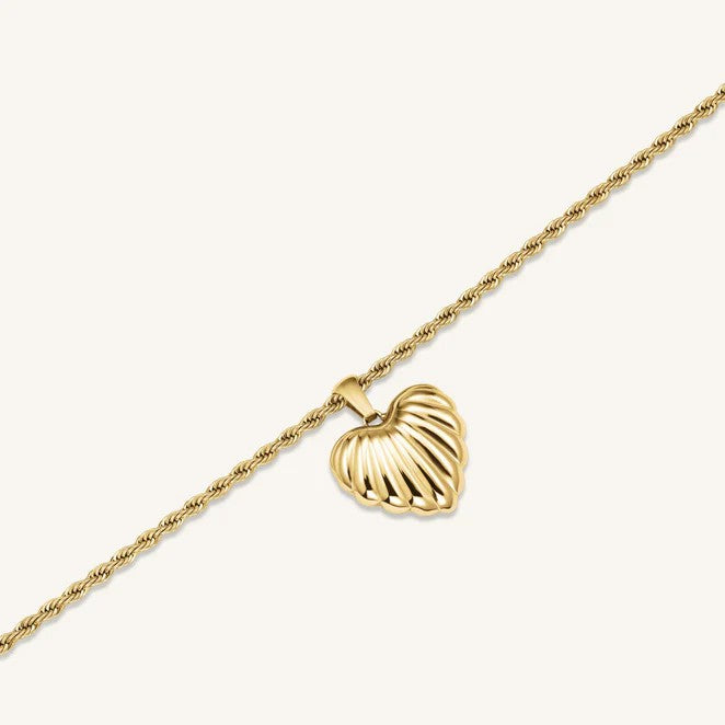 Rosefield Heart Pendant Necklace Gold