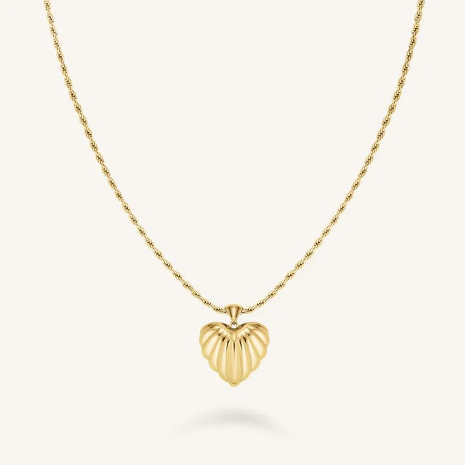 Rosefield Heart Pendant Necklace Gold