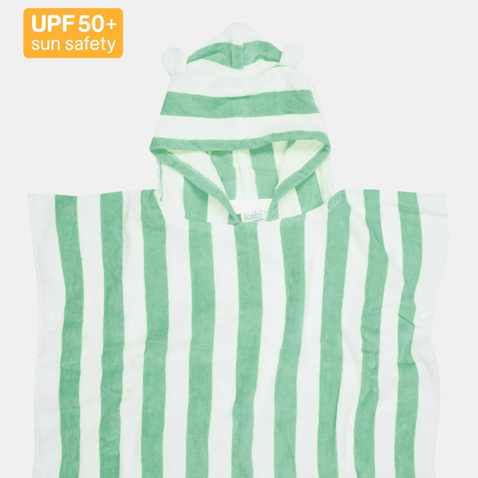 Hooded Towel Beachcomber Seagrass 00-2yrs by Toshi