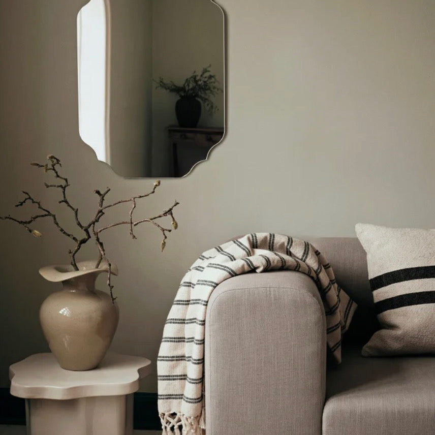 Broste Vase Florentina XS Glossy Beige