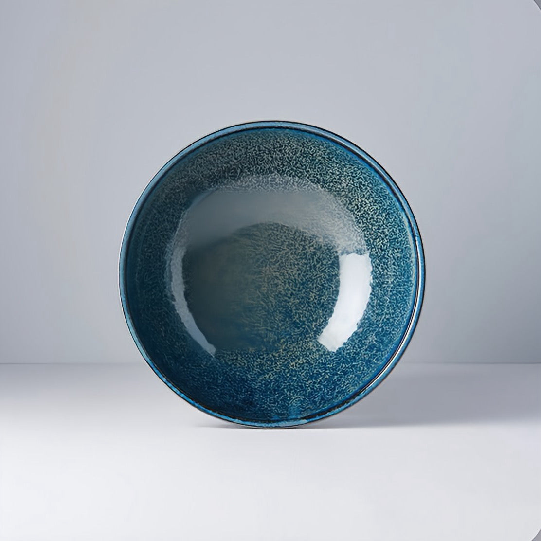 Indigo Blue Large U Shaped Bowl