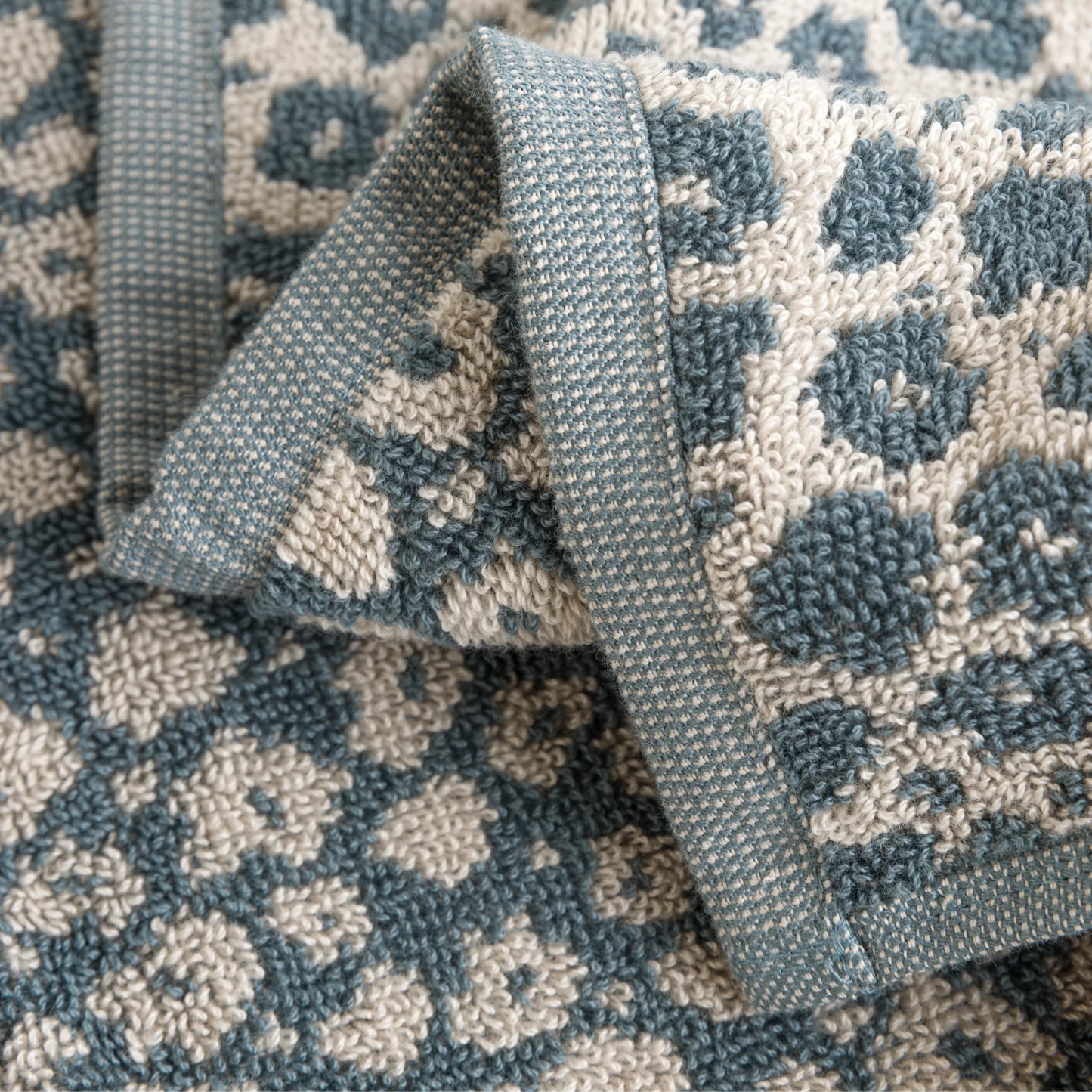 Forget Me Not Cotton Face Cloth Cod/Oat by Citta