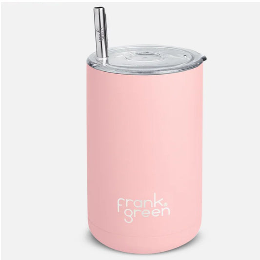 Frank Green Iced Coffee Cup with Straw Blushed