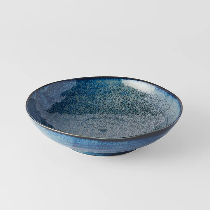 Blue ceramic bowl