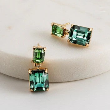 Zafino Jamie Crystal Earrings Fern