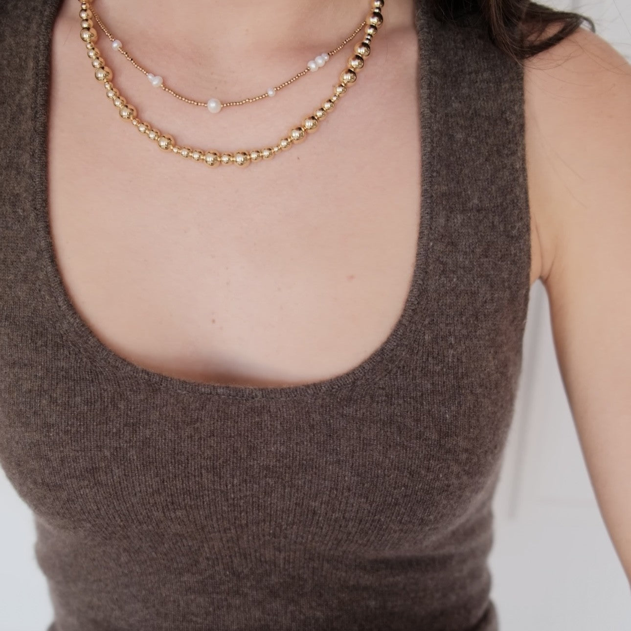 Zafino Jasmin Pearl Necklace Gold