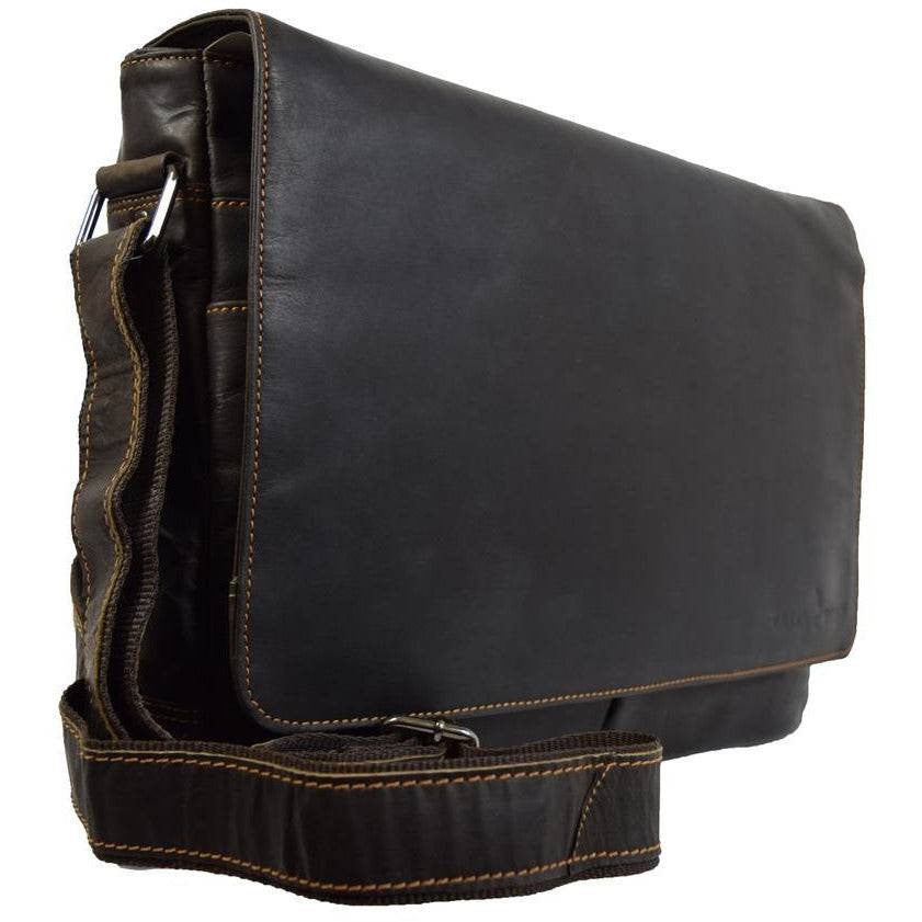 Leather Laptop Bag Gent - Brown