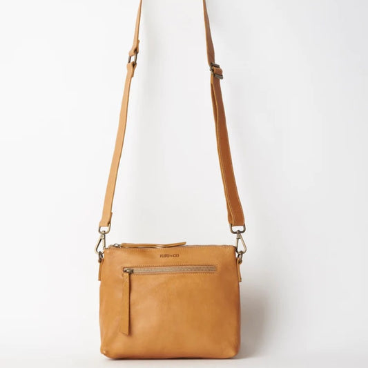 Juju Large Essential Leather Pouch - TAN