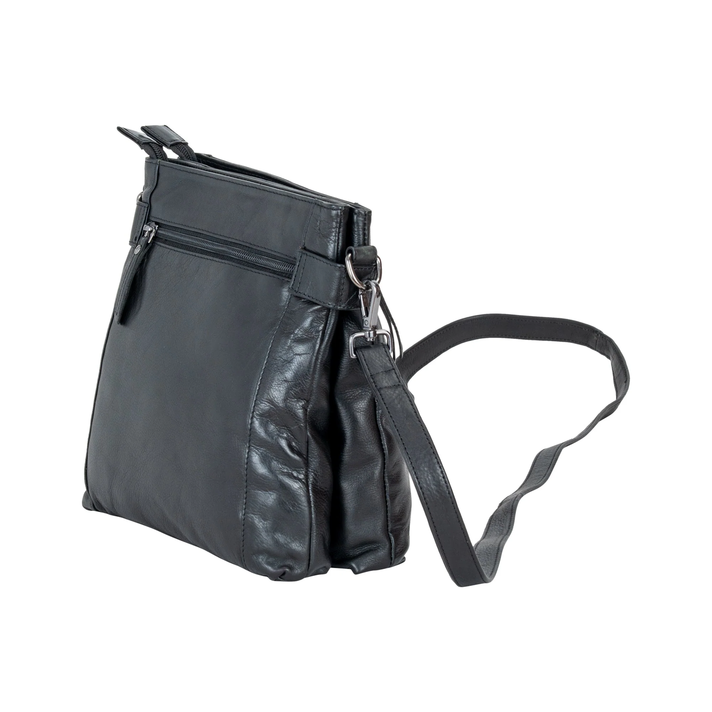 Leather Shoulder Bag Isalie Black