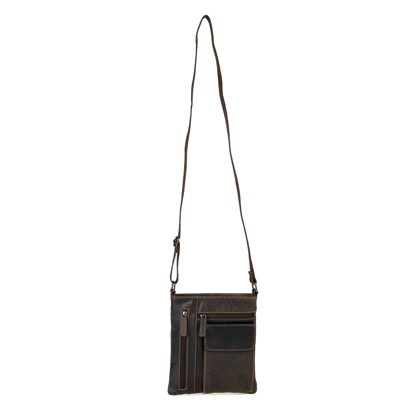 Leather Crossbody Bag Lucy Brown