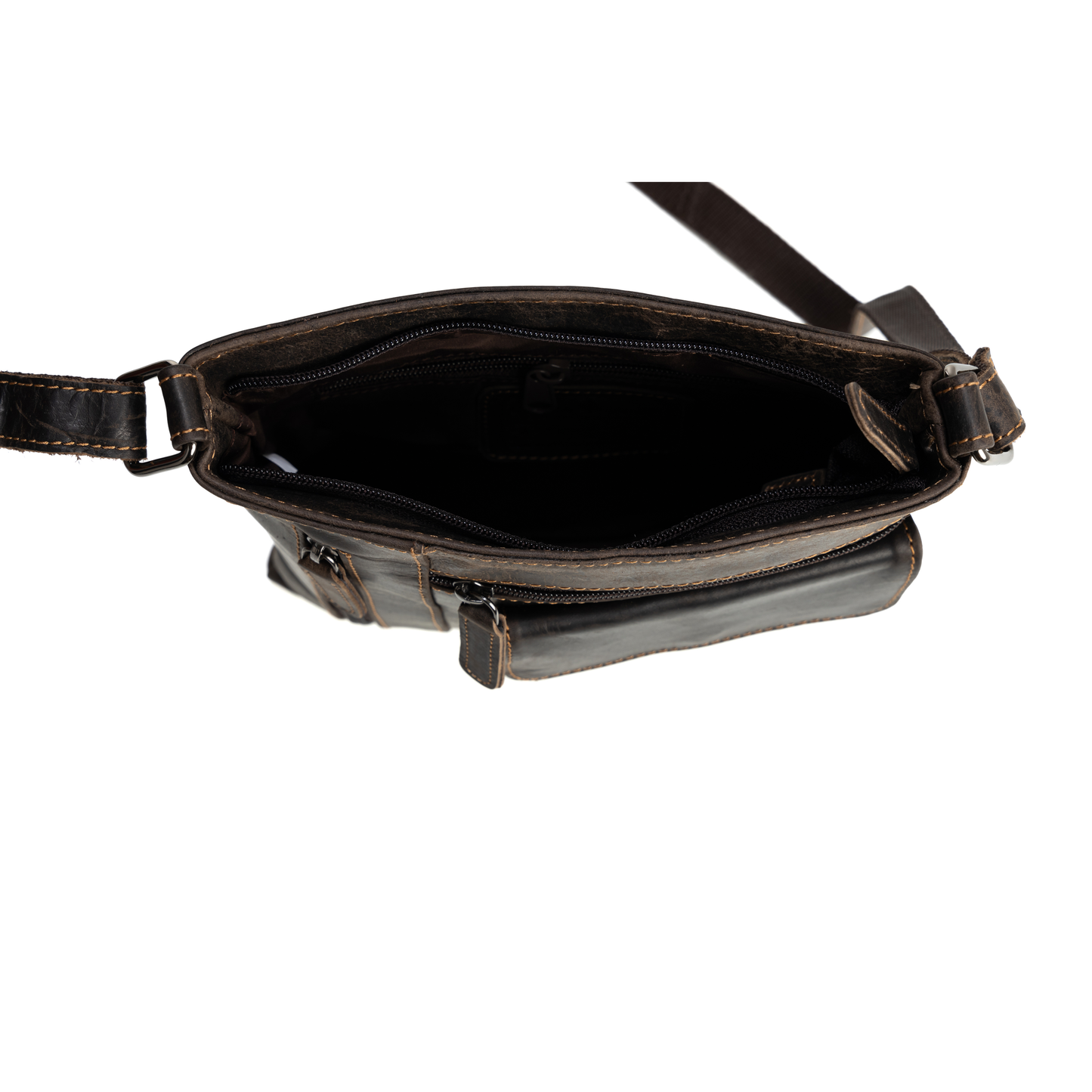 Leather Crossbody Bag Lucy Brown