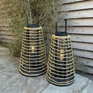 Lucy Lantern LED Black Natural Large