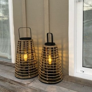 Lucy Lantern LED Black Natural Small