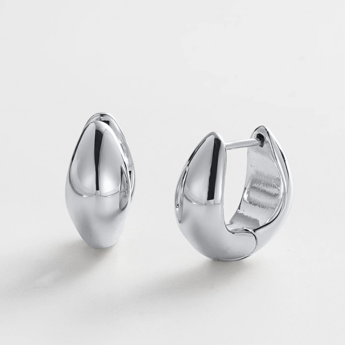 Zafino Margot Hoop Earrings Silver