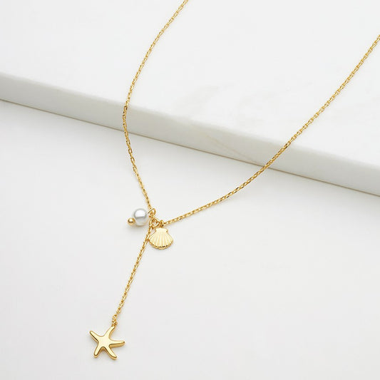Zafino Starfish Mini Necklace Gold