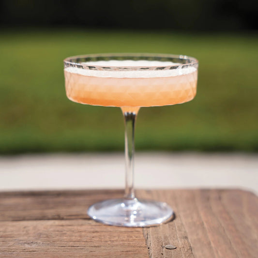 Textured champagne glass 