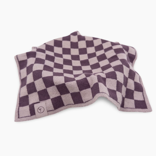 Ecovask Multi Cloth 2pk Grape Chequer
