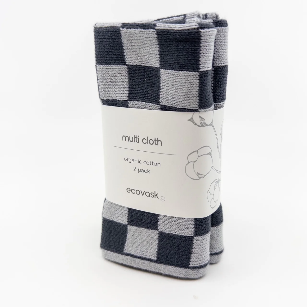 Packaged multi cloth with checkered pattern 