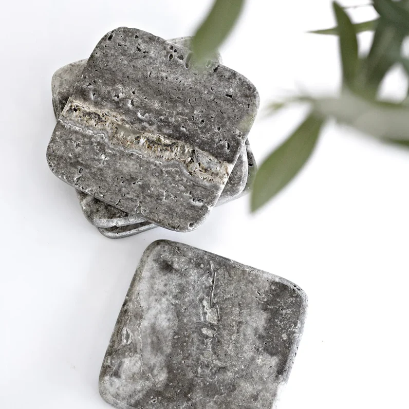 Set of stone coasters 