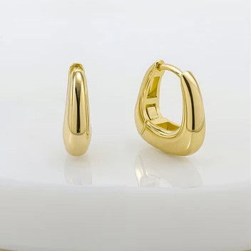 Zafino Neve Huggie Earrings Gold