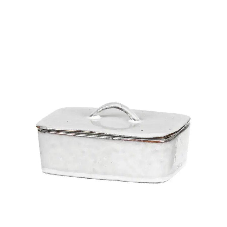 Ceramic butter dish with lid 