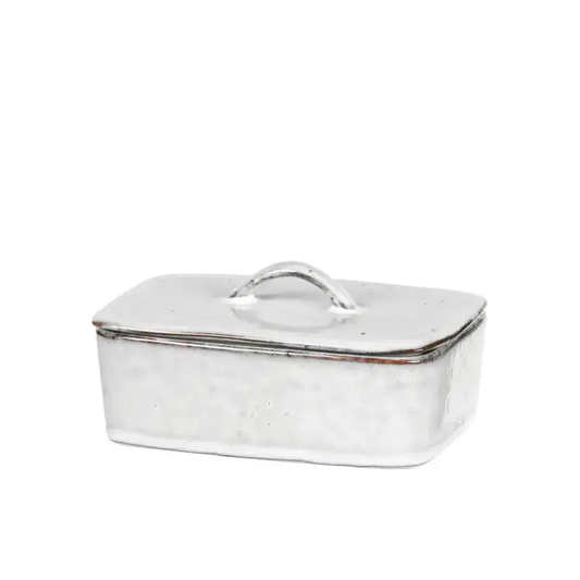 Ceramic butter dish with lid 