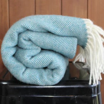 Lambswool Throw Ocean HB