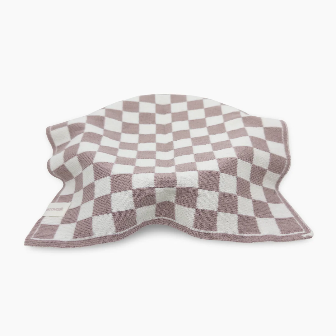 Ecovask Multi Cloth 2pk Orchid Chequer
