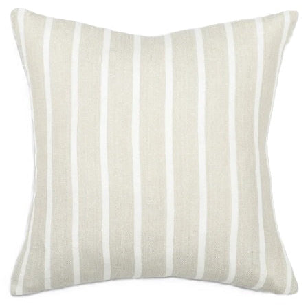 Natural stripe archer cushion 