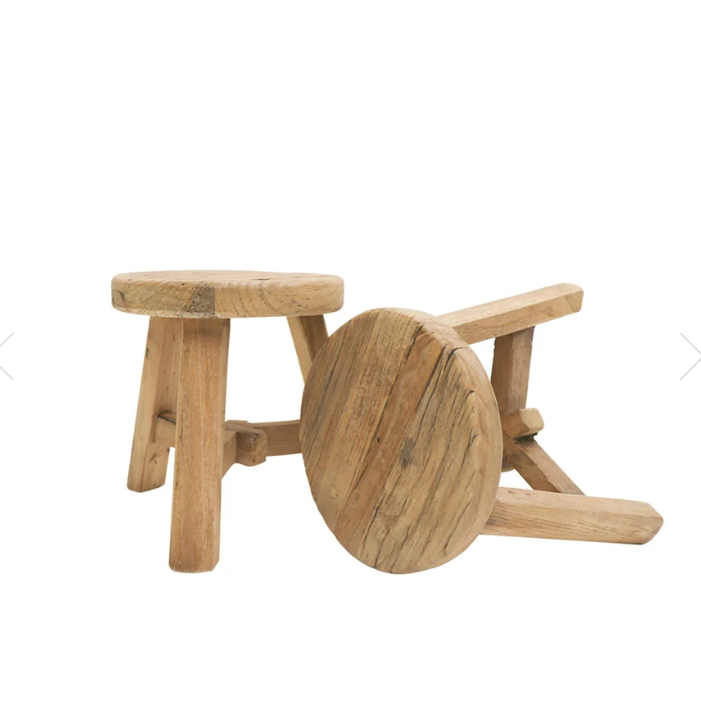Parq Footstool Round - Natural