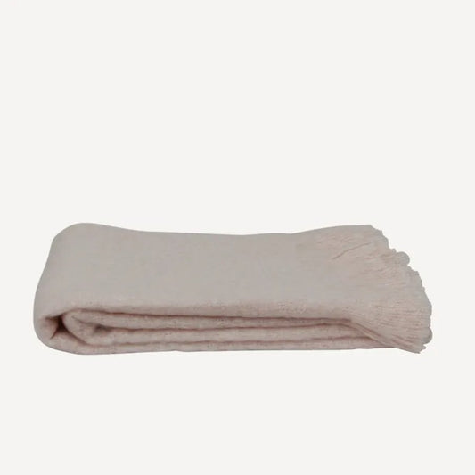 Tassle Throw Pink