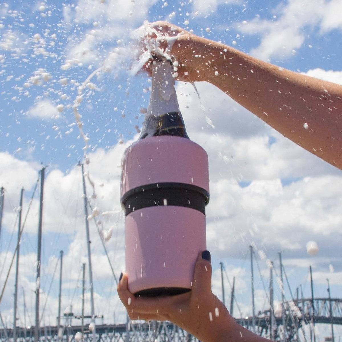 Huski Wine Cooler Powder Pink