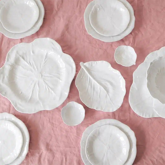 Melamine Cabbage Leaf Dish
